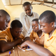 A teacher in his class after the training.